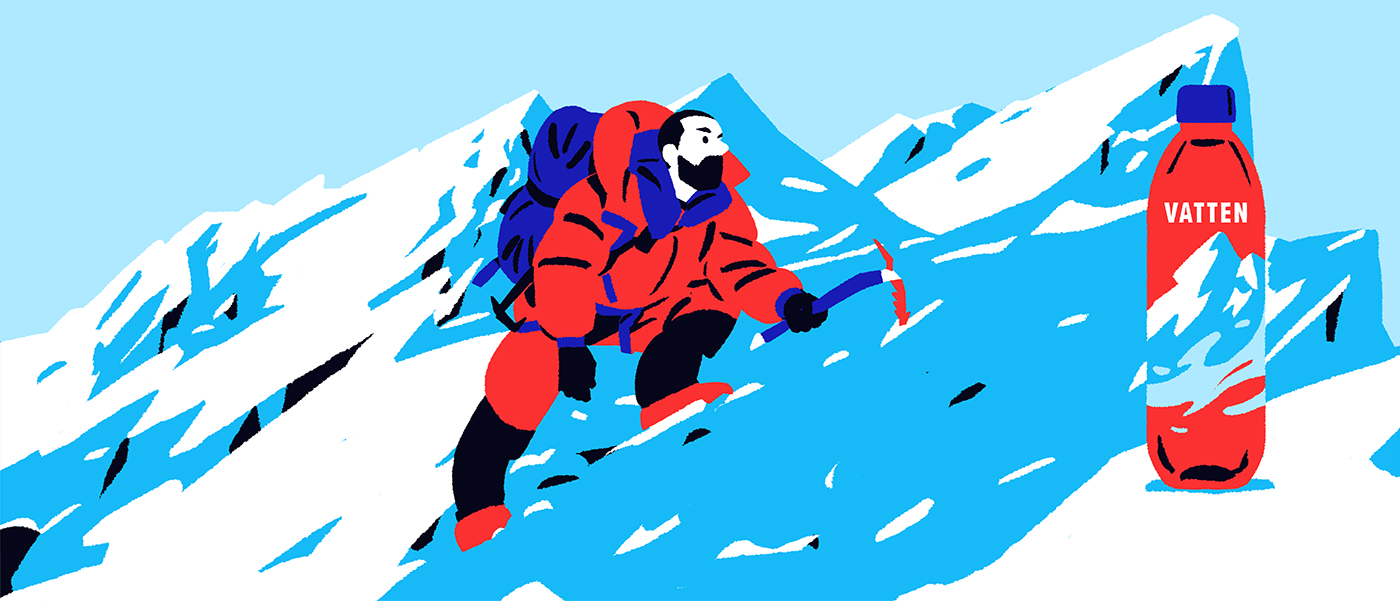 ILLUSTRATION  editorial commercial advertisement Vatten water mountain.jpg