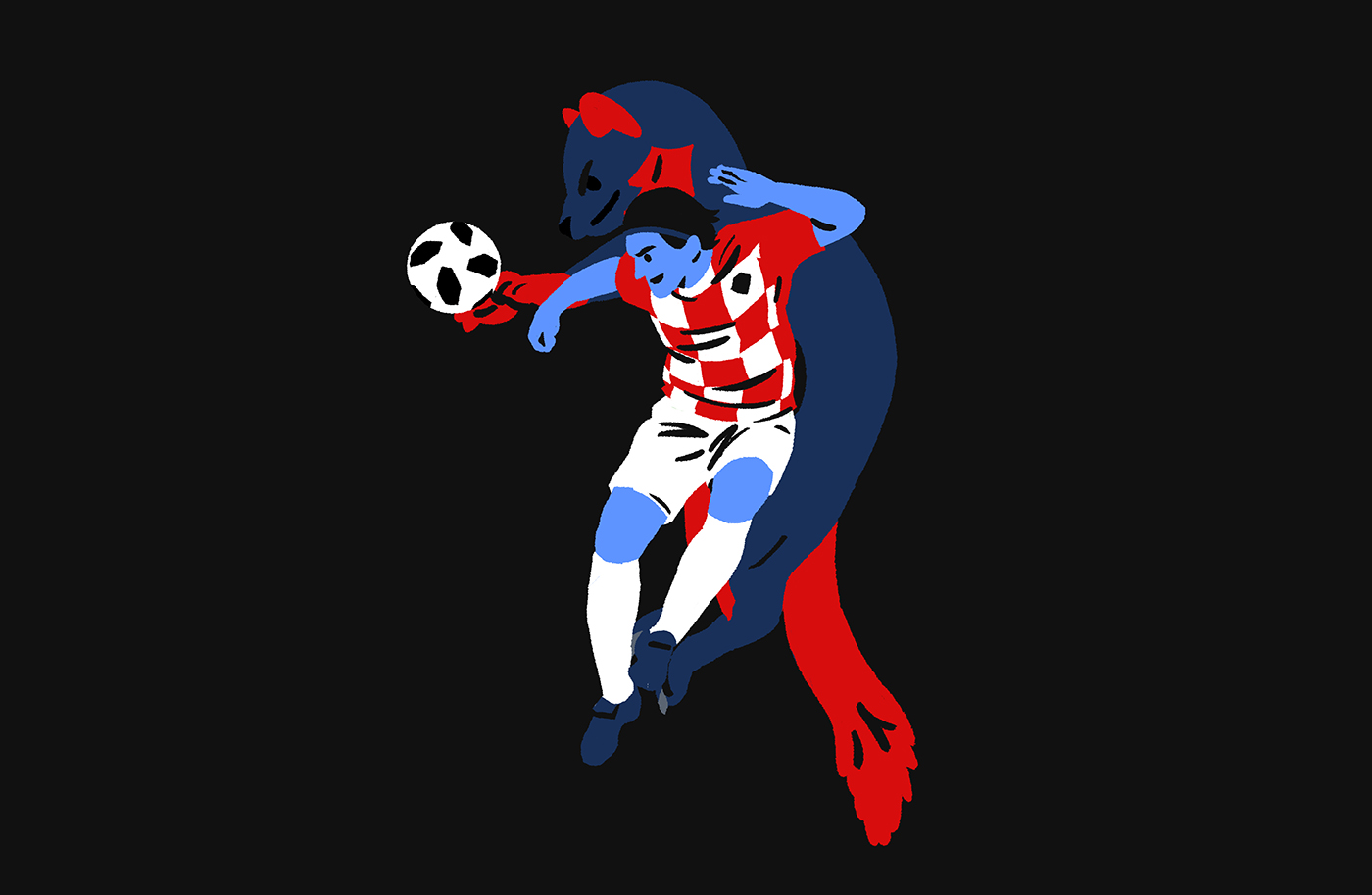 WorldCup football soccer ILLUSTRATION  france Croatia ball Russia Worl (2).jpg