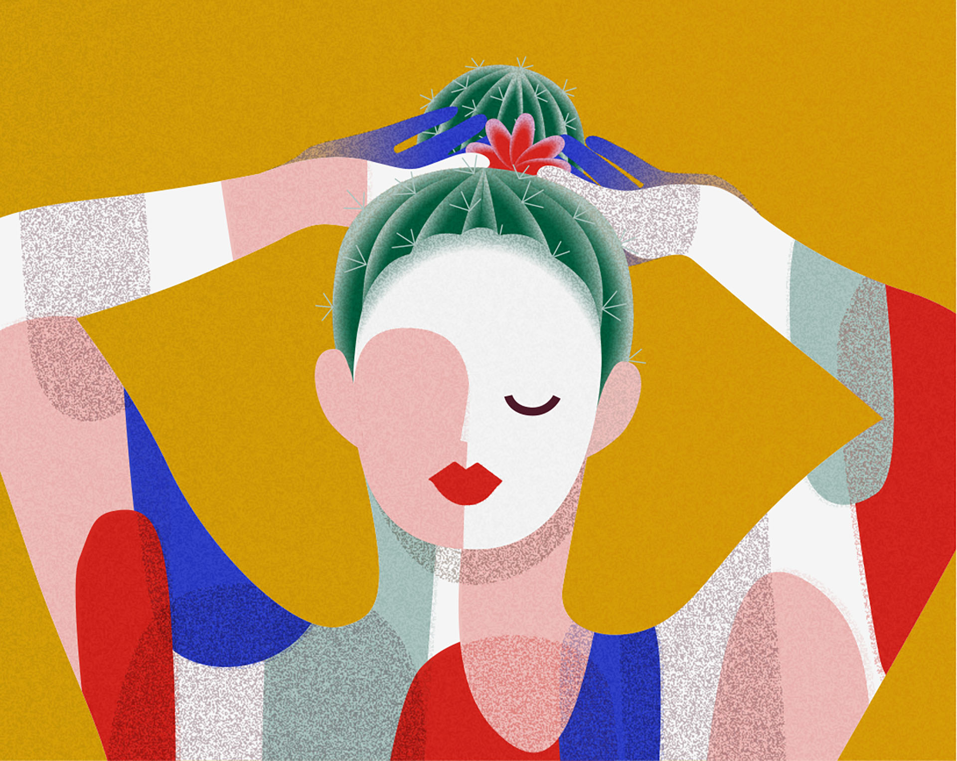 cactus girl colorful flower Plant (2).jpg