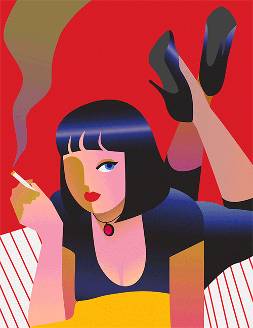 pulp fiction woman girl.gif