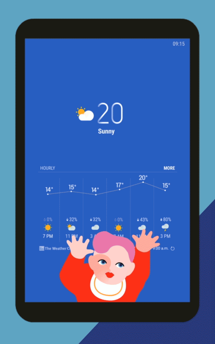 Samsung Galaxy Tab Screensaver on Behance (3).gif