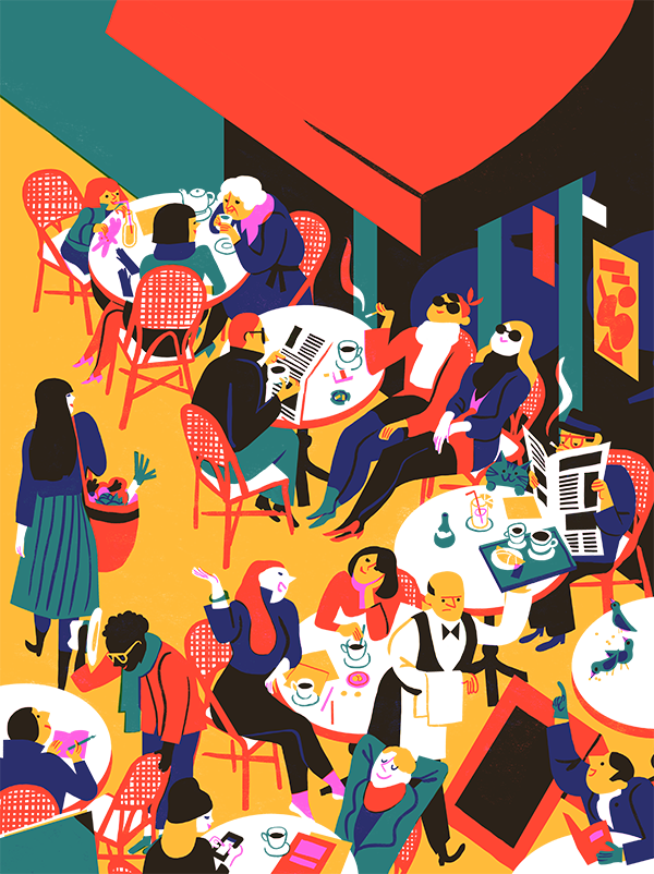 Linstant Parisien virginie morgand cover magazine Paris cafe Street sc.png