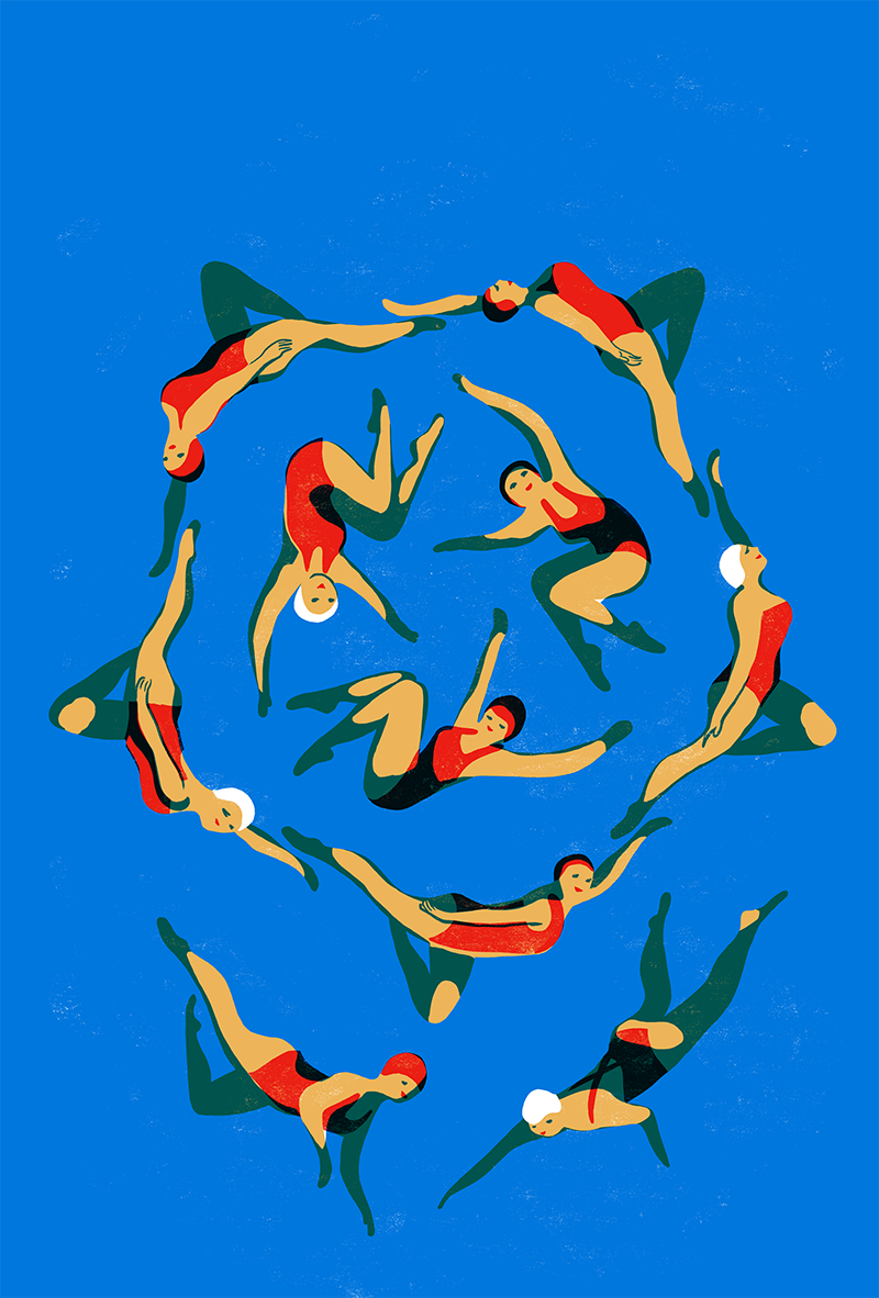 The Pool - Screen prints series on Behance (2).png