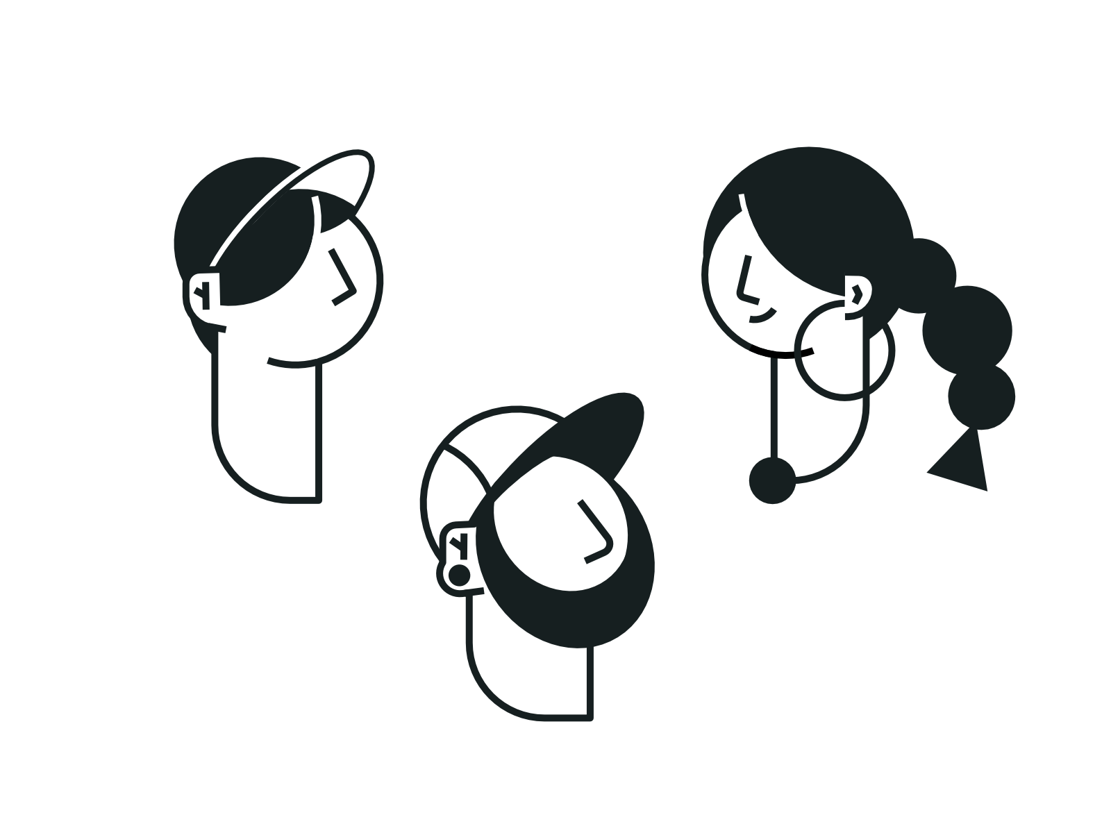 Characters study - Head clean simple character illustration vector.png