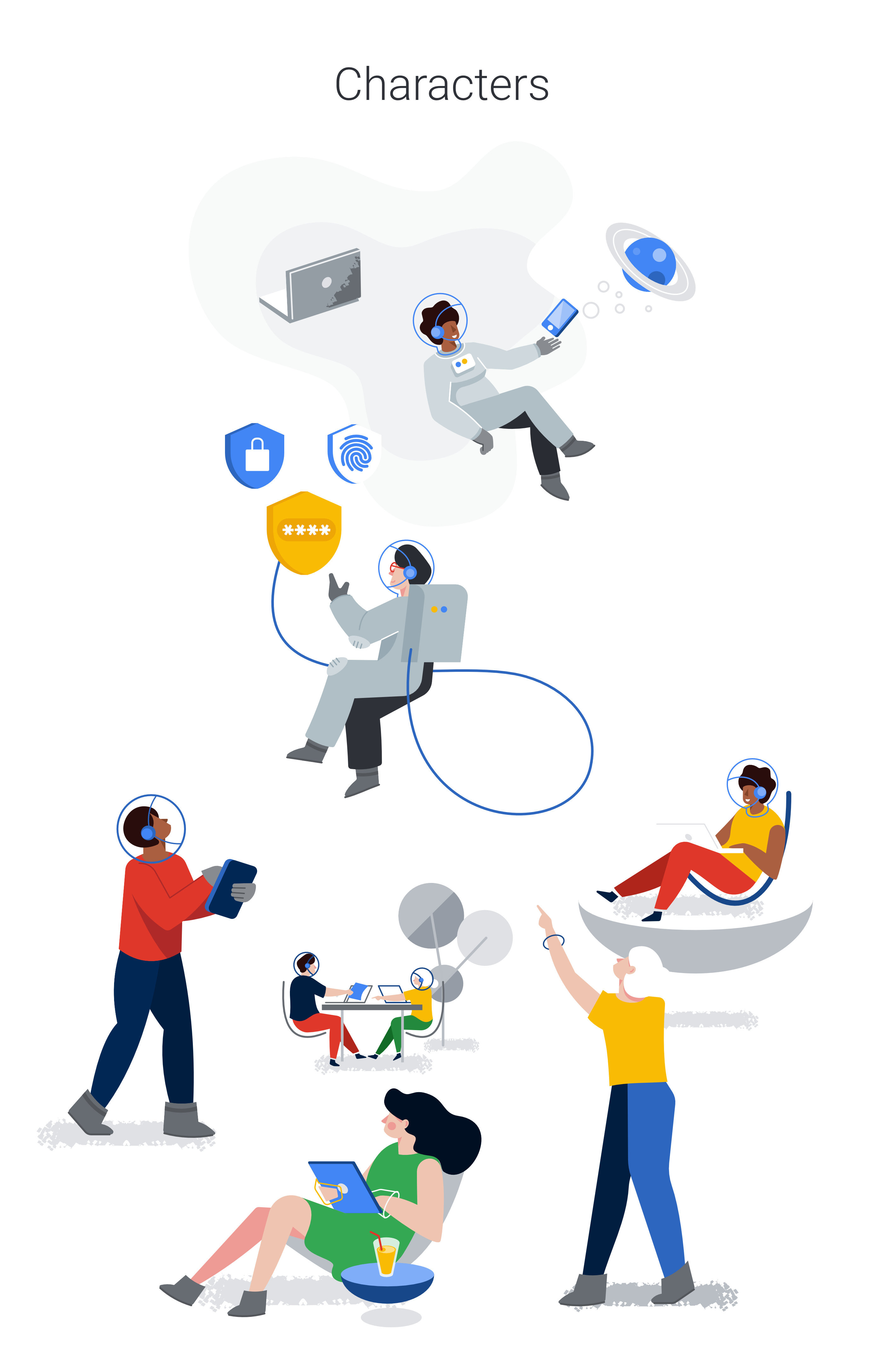 google Space  planet cosmonaut Office journey stars train.png