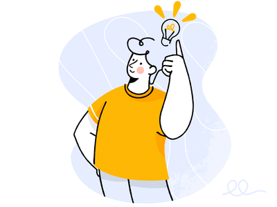 Idea! idea pattern flat man affinity designer simple character illustr.png