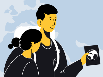 Immigration vector illustration immigration character flat simple.png