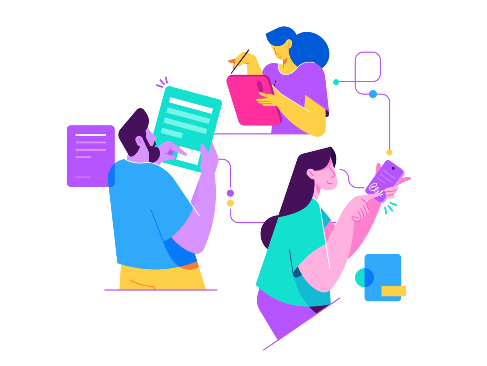 Remote signature - illustration docs pattern woman clean man affinity.png