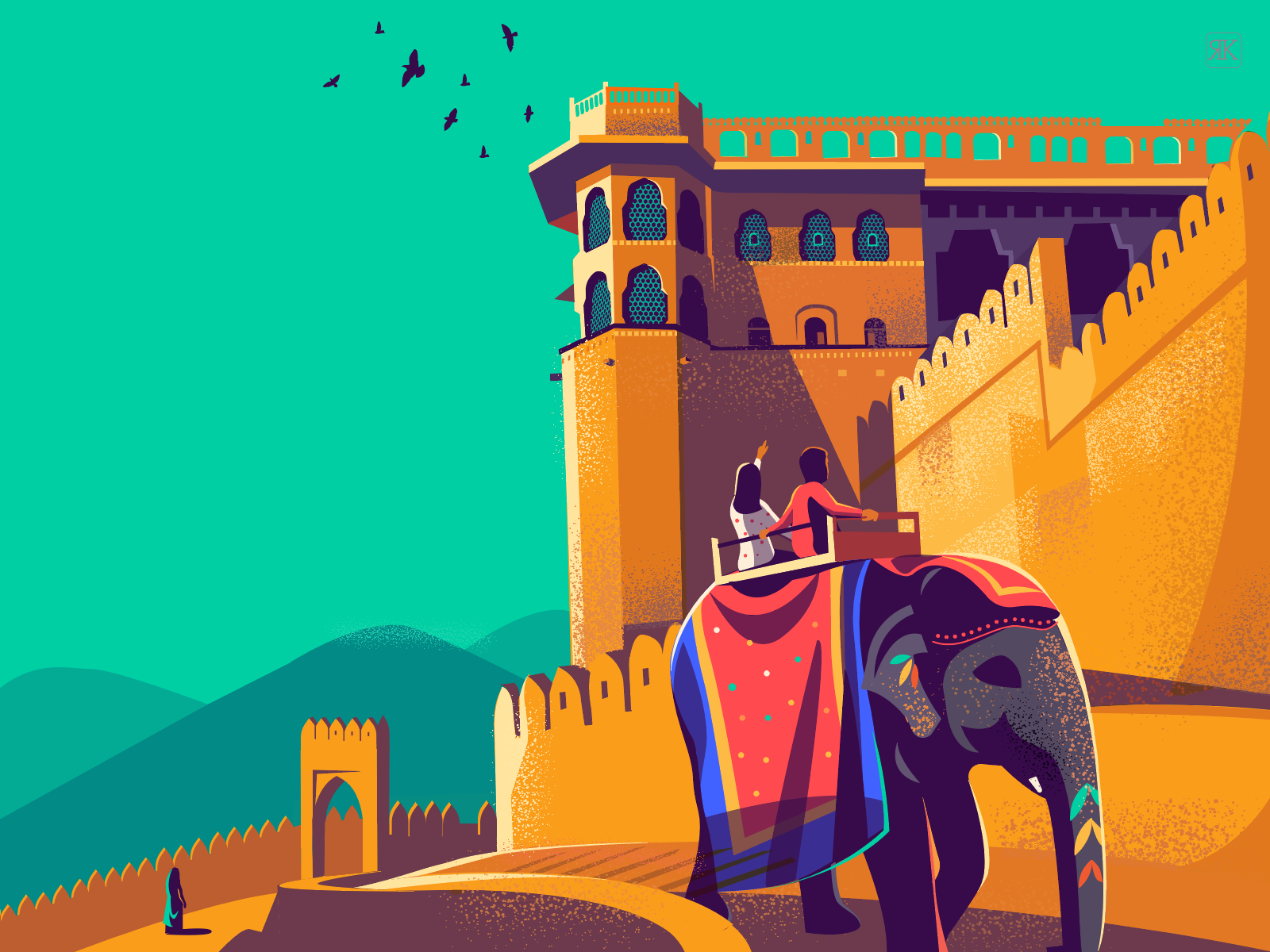 architecutre culture drawings heritage India Rajasthan RoadTrip sketch.png