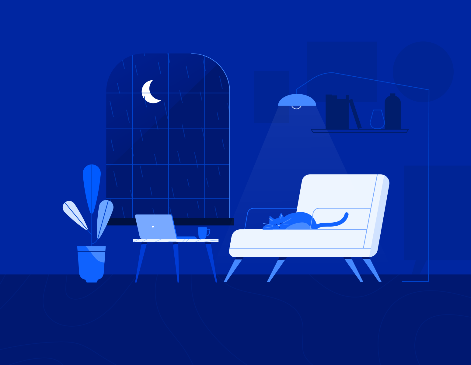 empty state - 05 night weather rain window light chair animal pet cat.png