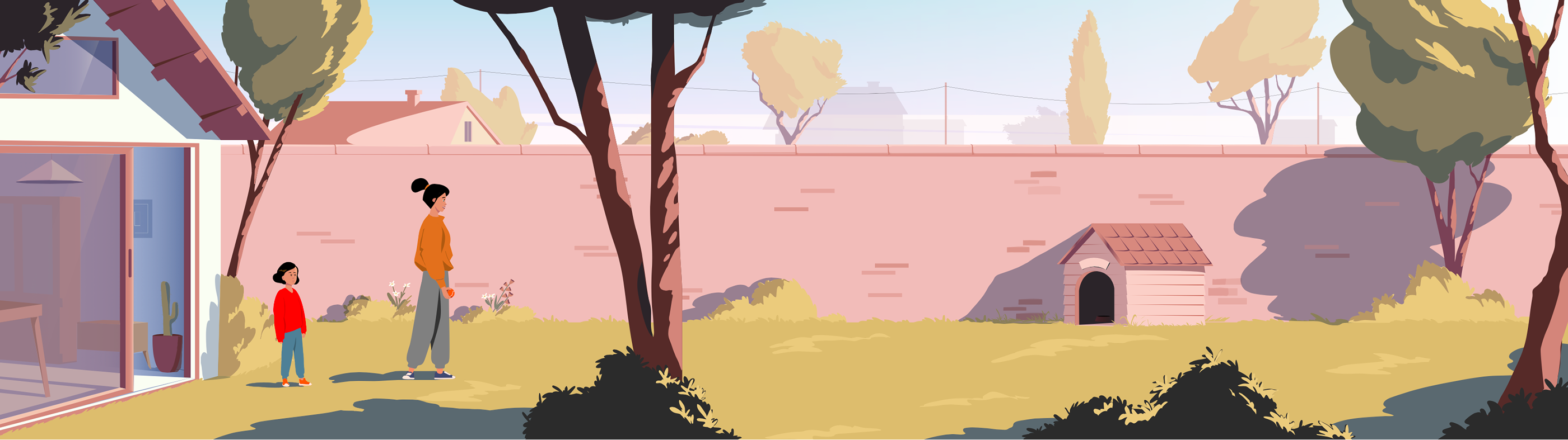 2D Animation animals animation  Character children dog sunset motion C.png