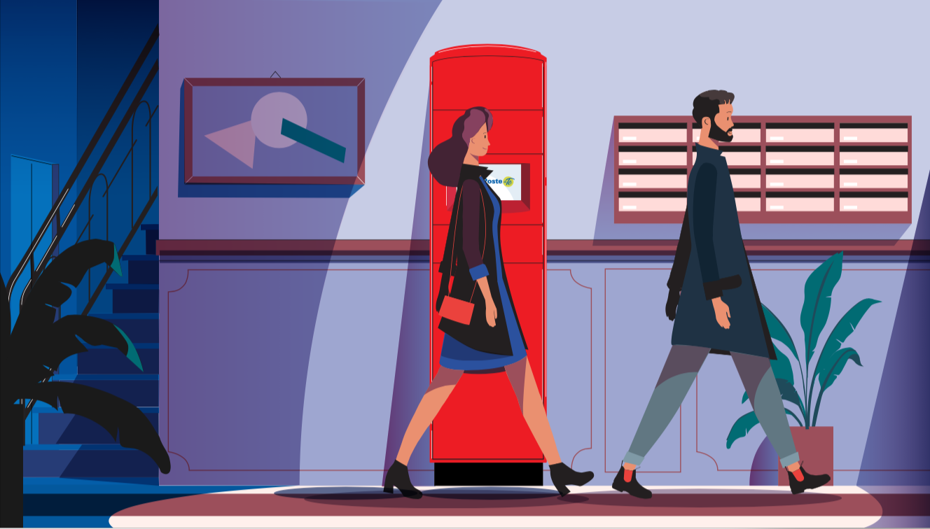poste animation  building couple Shopping mail postal service postal (2).png