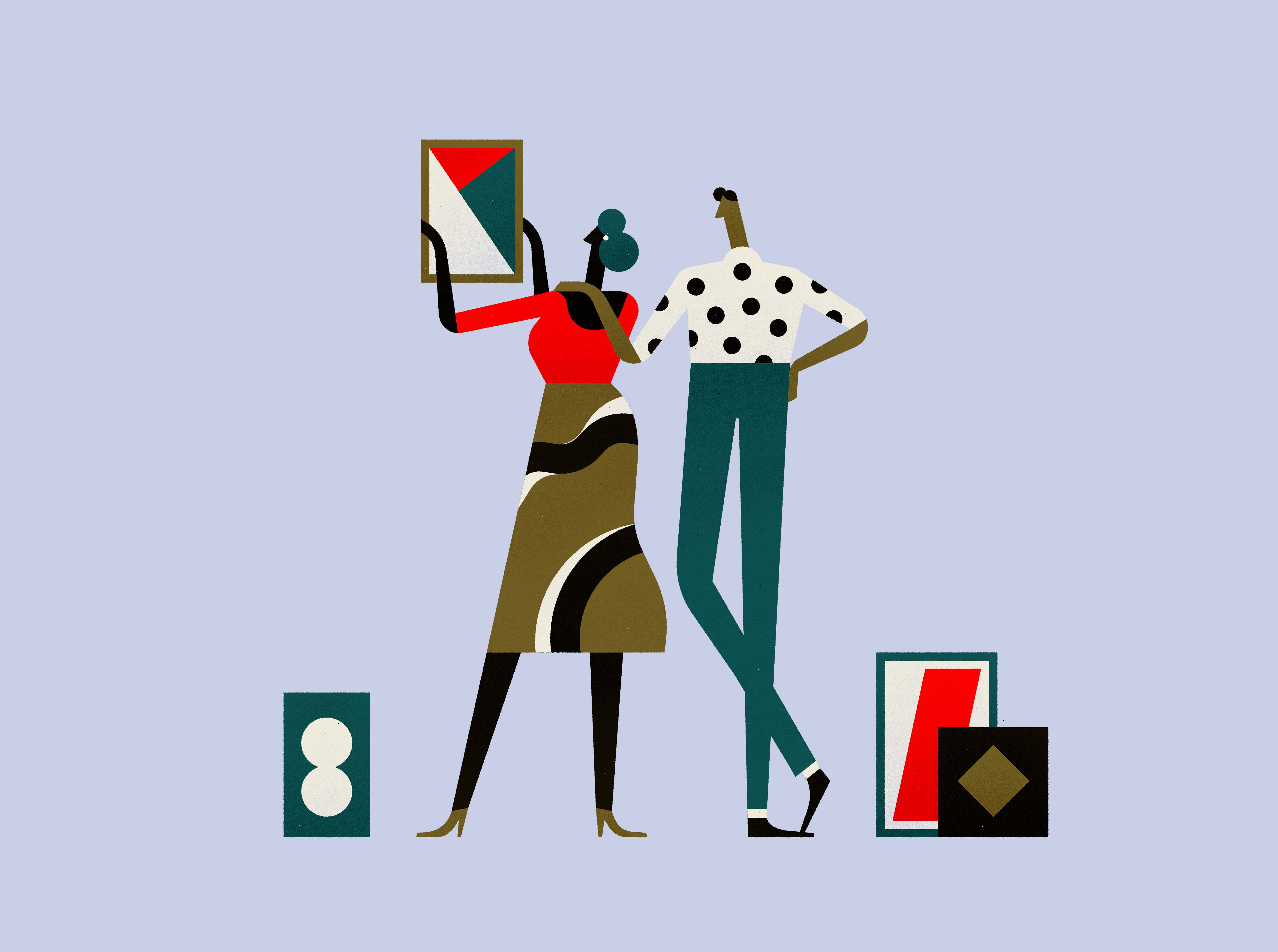 99U characters Creativity editorial ILLUSTRATION  Pastels Productivity (2).jpg