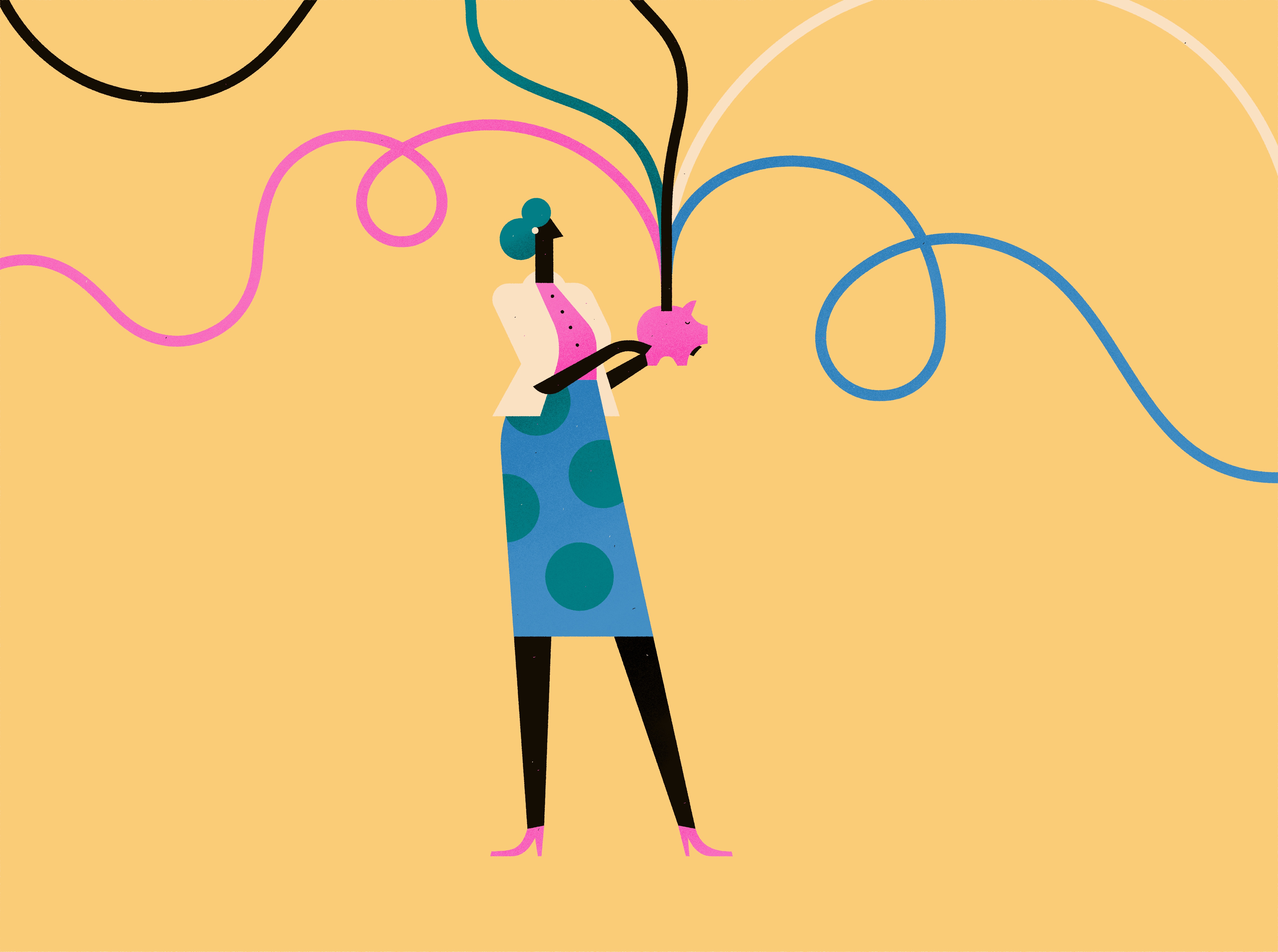 99U characters Creativity editorial ILLUSTRATION  Pastels Productivity (3).jpg