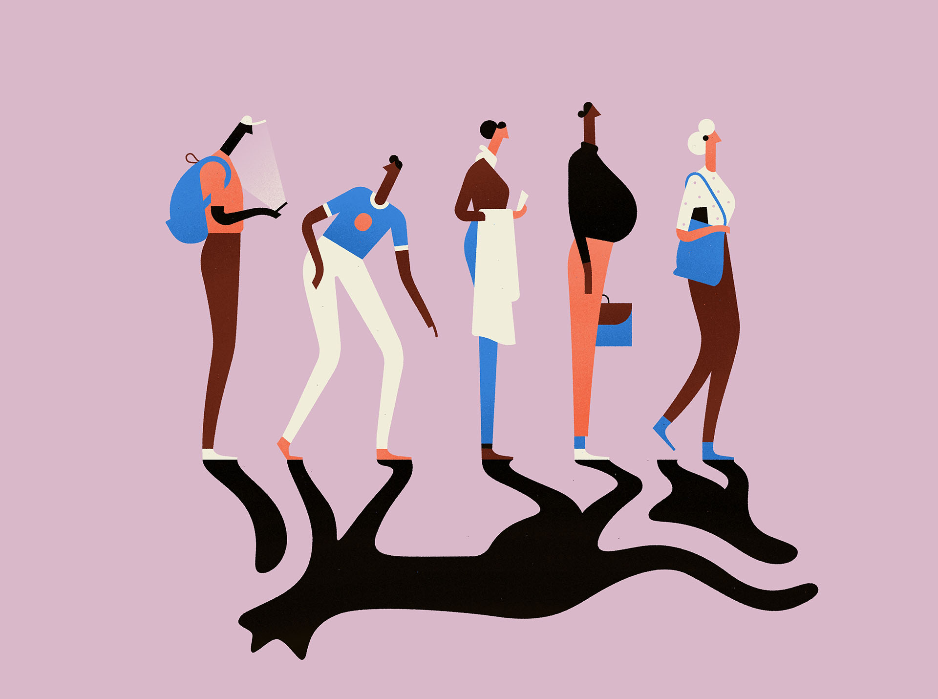 99U characters Creativity editorial ILLUSTRATION  Pastels Productivity.jpg
