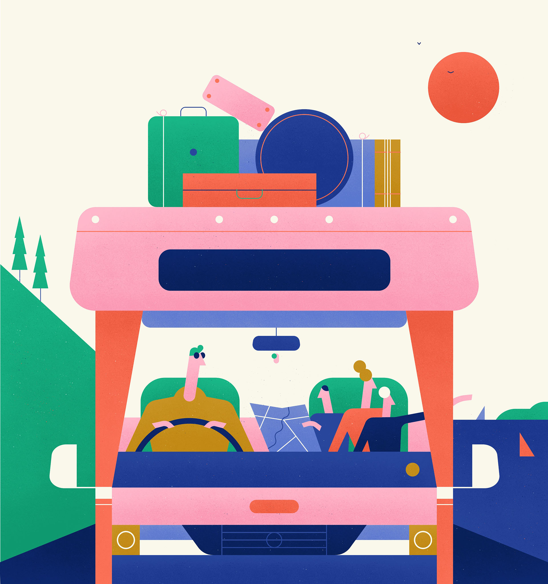 Character texture Holiday RoadTrip vectors Pastels rainbow pig tennis (10).jpg