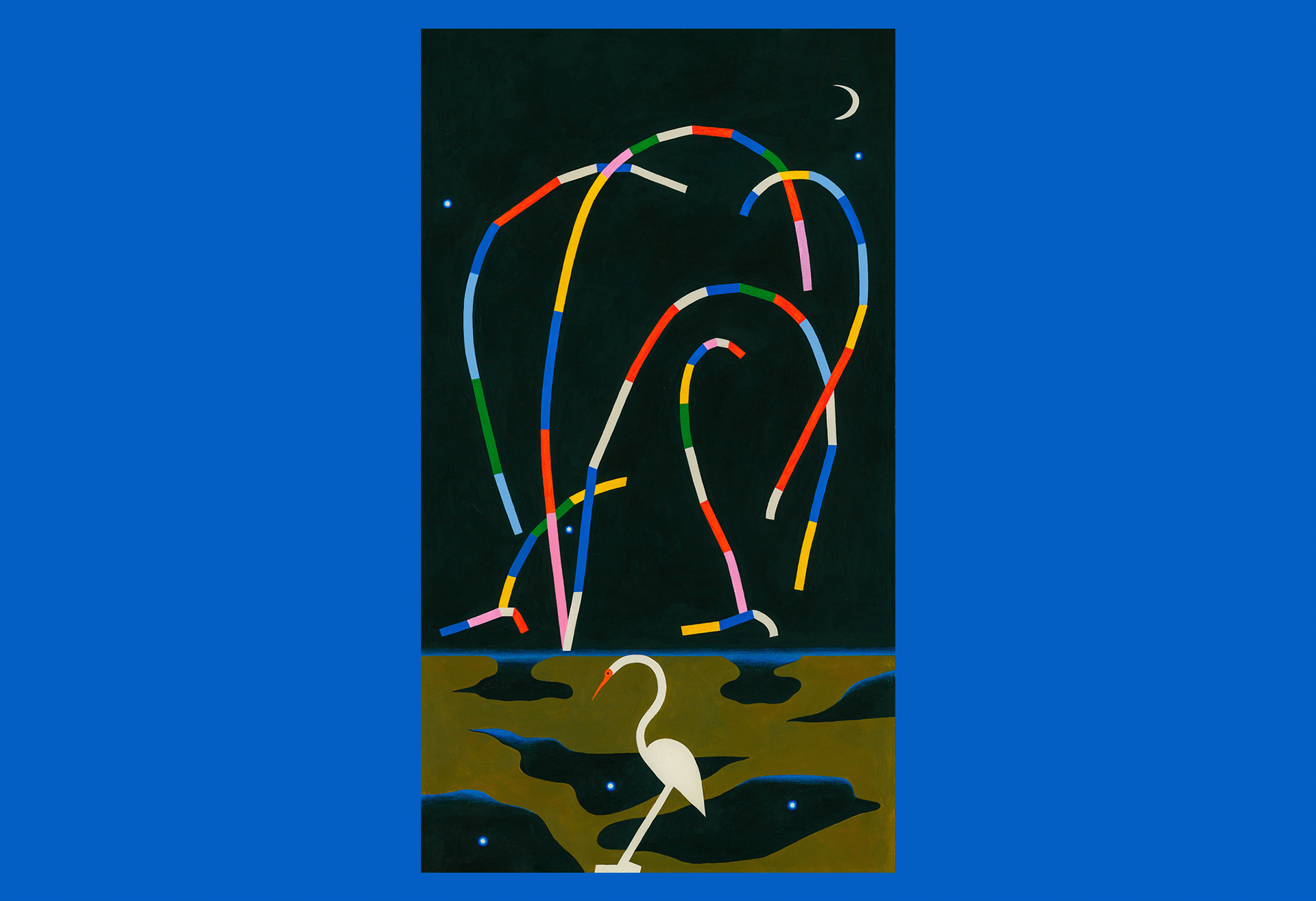 atmospheric birds Colourful  cranes ILLUSTRATION  Moody Nature night r.png