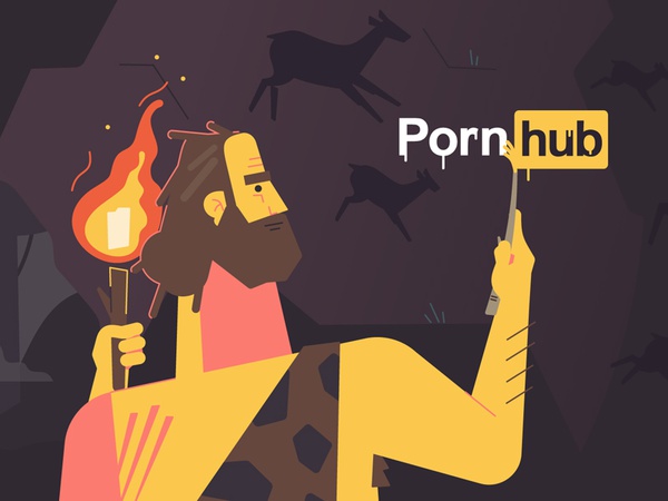 Cave artist caveman logo artist cave character trickpics pornhub illus.jpg