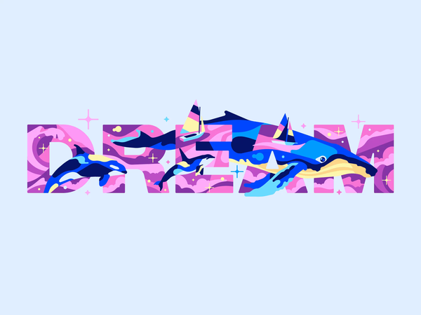 Dream stolz illustration flat simple design typography vector whale bo.png
