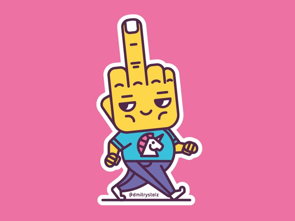 Haters Gonna Hate character haters gonna hate hater unicorn line stick.jpg