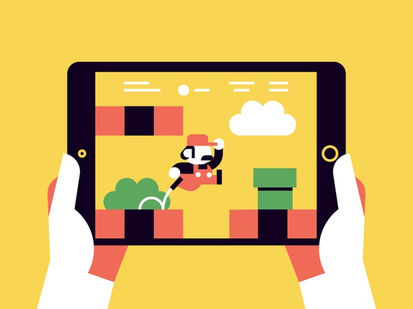Mario ipad vector nintendo character game mario illustration stolz.jpg