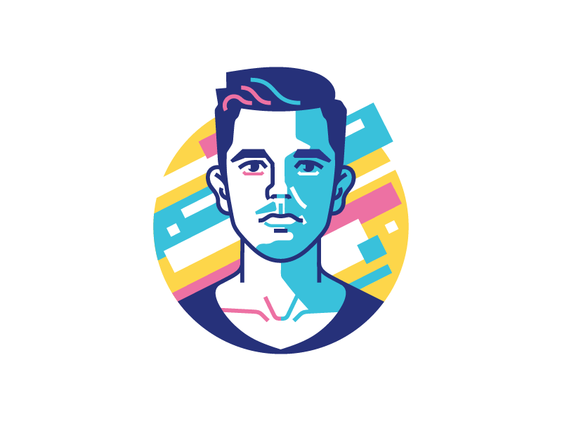 Nikita face portrait character illustration stolz.gif