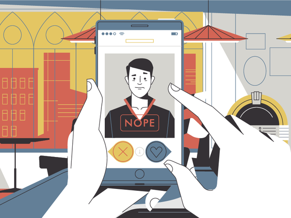 Nope motion design animation trendy butler suit man illustration stolz.png