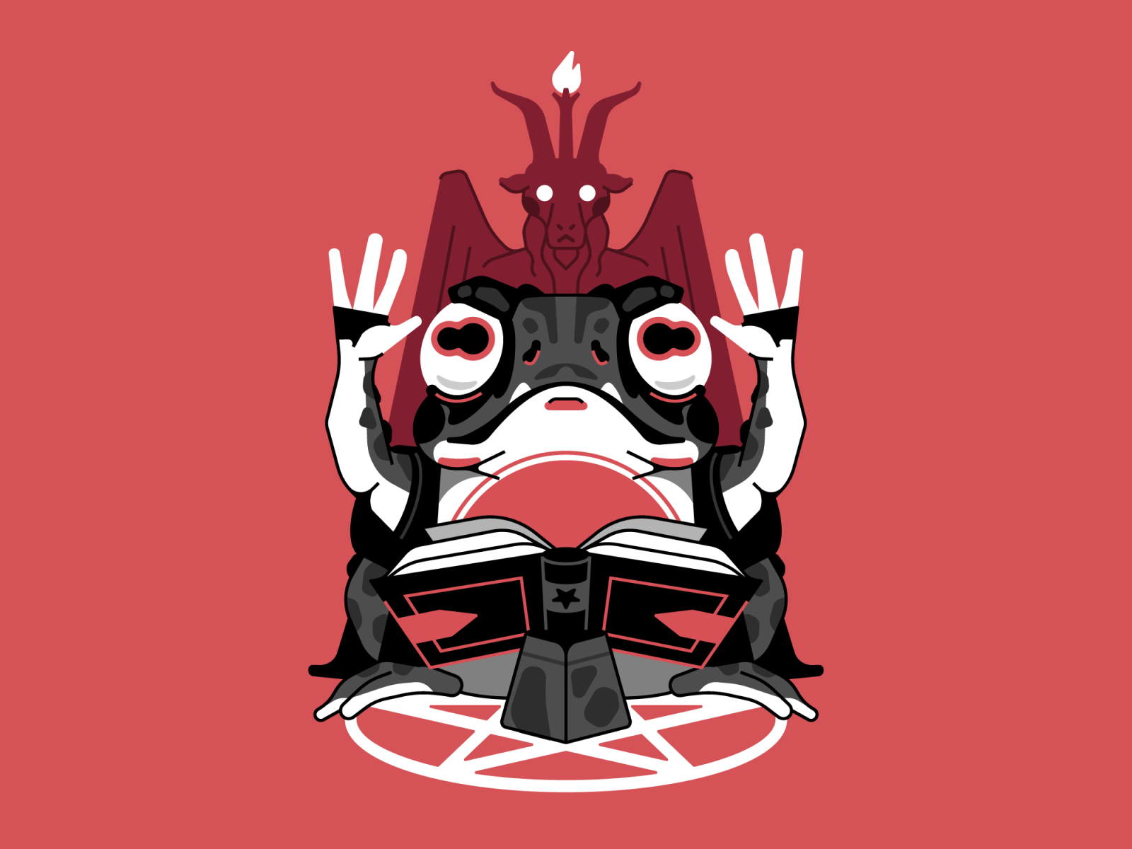 Praise Satan lucifer satan hail toad character illustration stolz.png