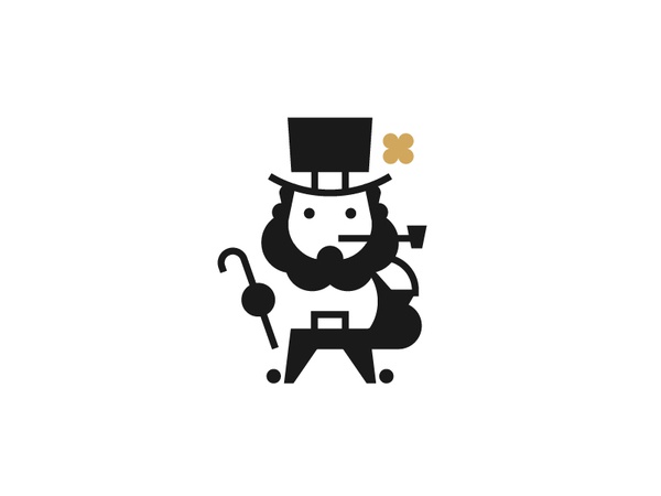 St. Patricks Day gold leprechaun patricks day st.patrick icon minimal.jpg
