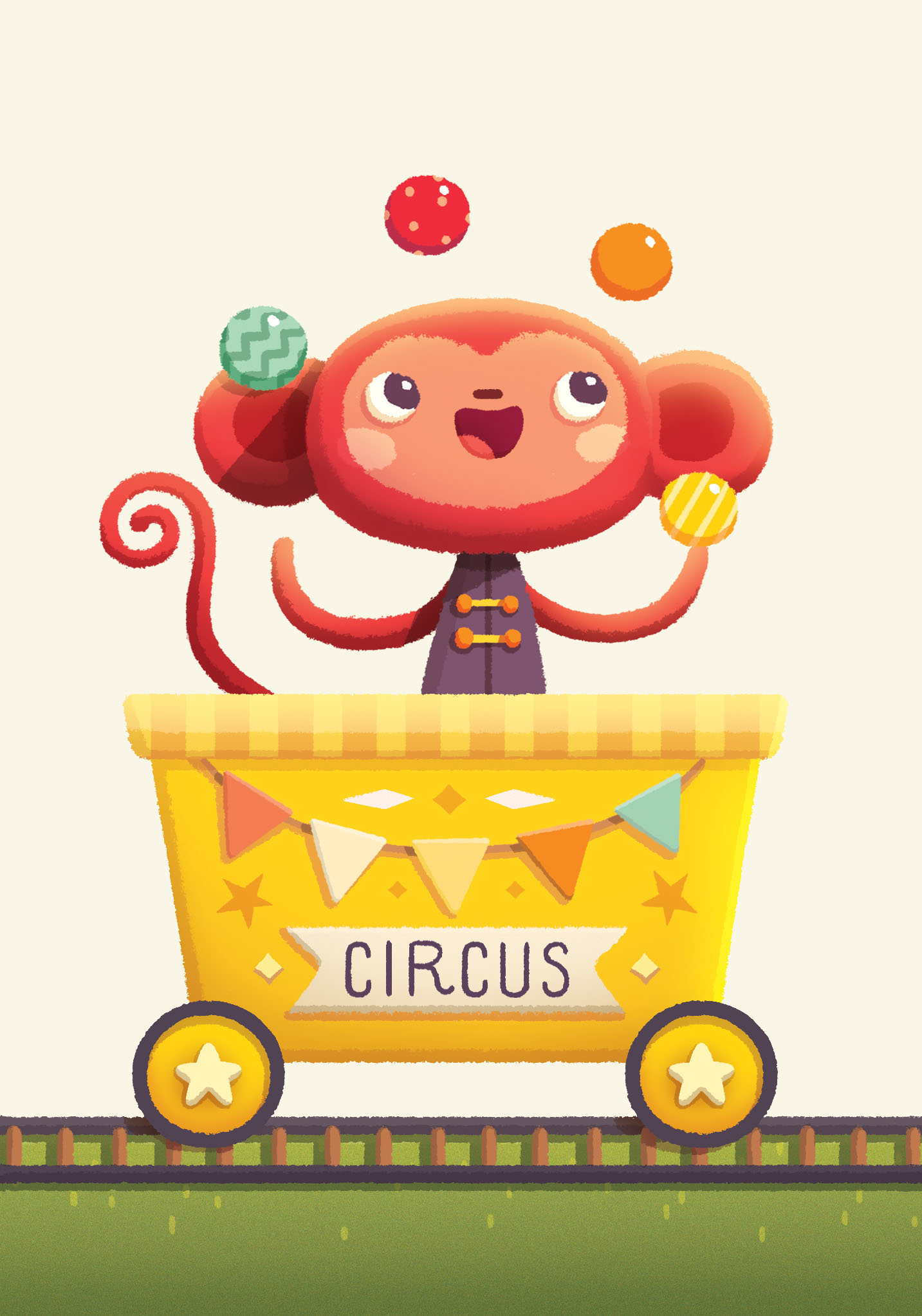 animals zebra tiger monkey elephant seal giraffe train Circus wagon (2).jpg