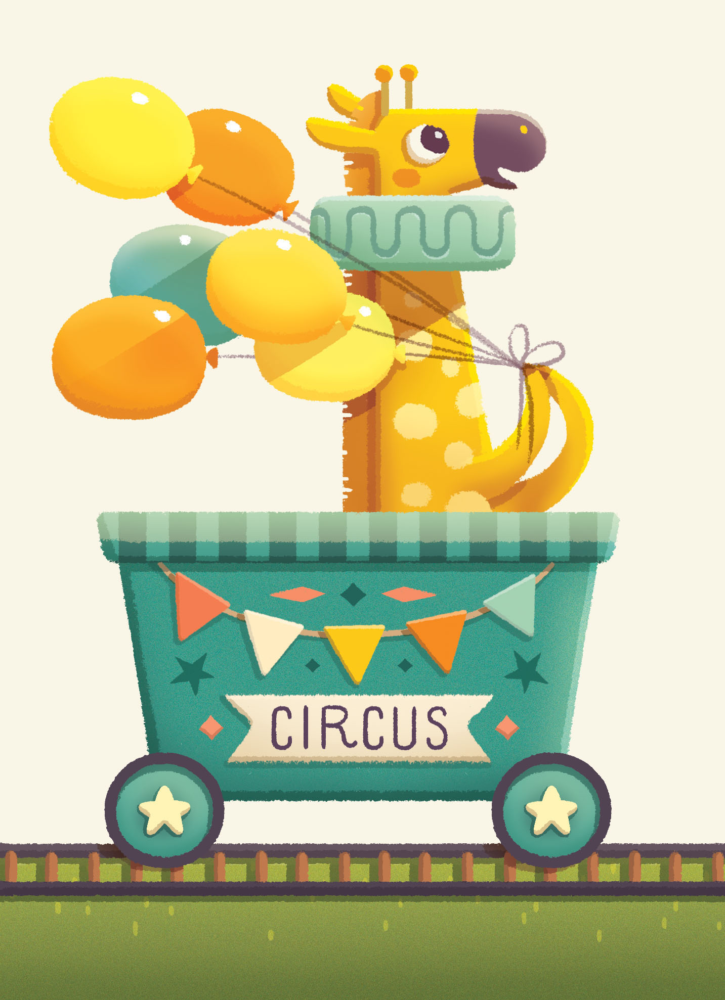 animals zebra tiger monkey elephant seal giraffe train Circus wagon (3).jpg