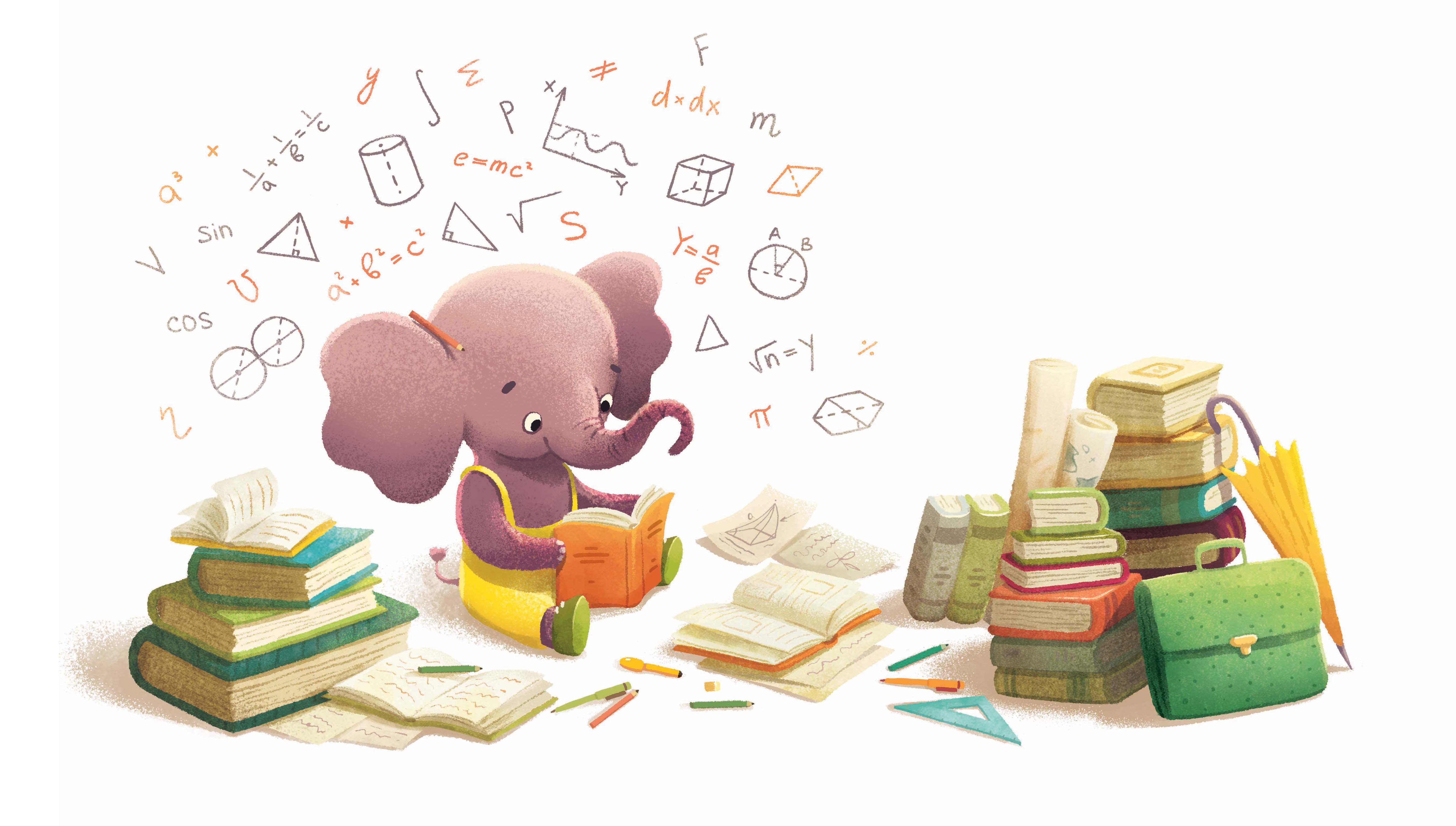 elephant pea childrens illustration Picture book school children anima (3).jpg