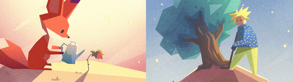game 3D unity Spine2d FOX little fox modeling comics Low Poly geometri.gif