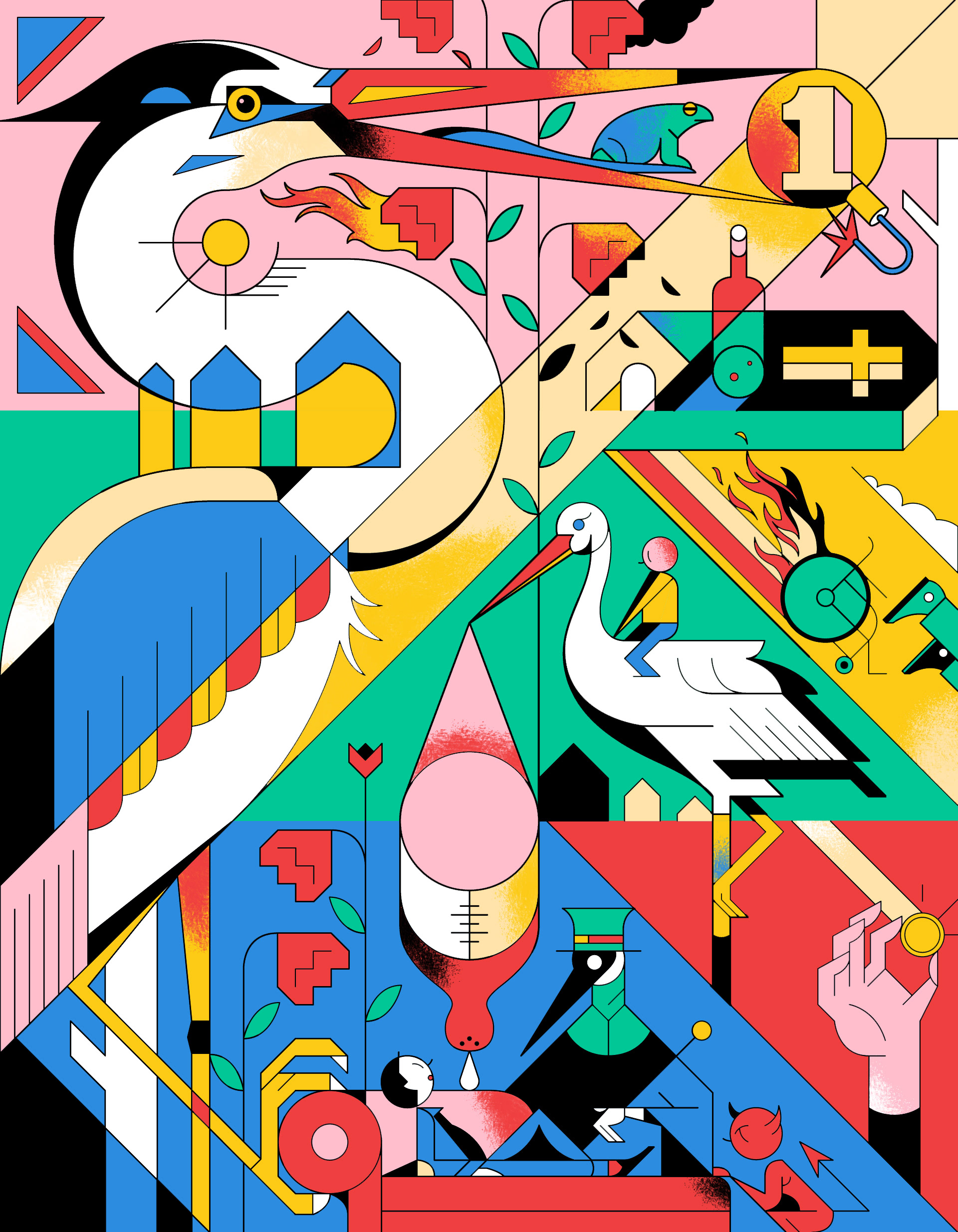 heron frog rose stork money devil dept plague doctor.jpg