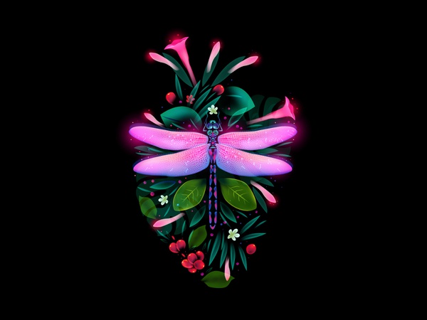 Beauty Of The Moment static flowers dragonfly heart dream light fantas.jpg