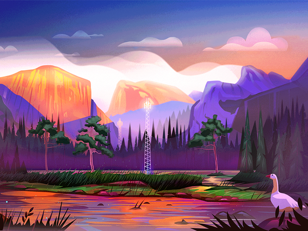 Belazor Landscape belazor goose forest river mountain landscape.png