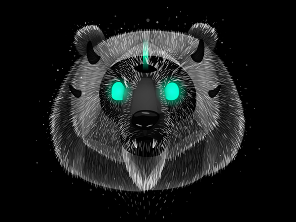 Dark Bear animal bear nightmare darkness.png