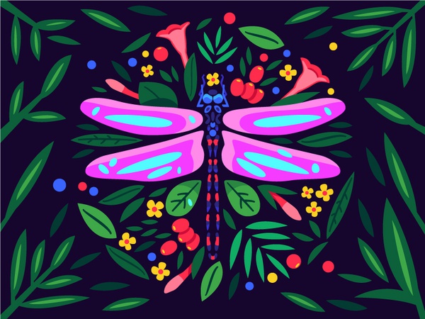Dragonfly flower plants dragonfly.jpg
