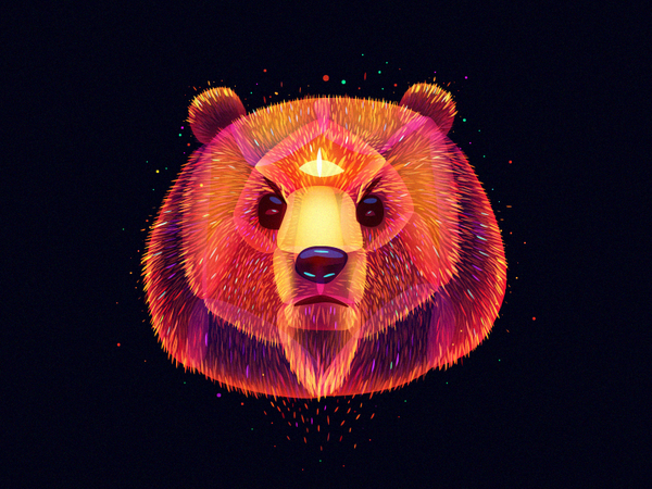 Fairytale Bear taiga siberia tale fairy light fantasy bear.png