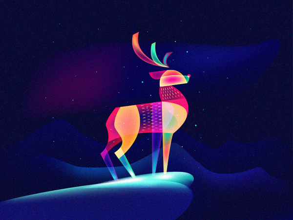 Fantasy Light Reindeer winter magic overlay light fantasy reindeer.png