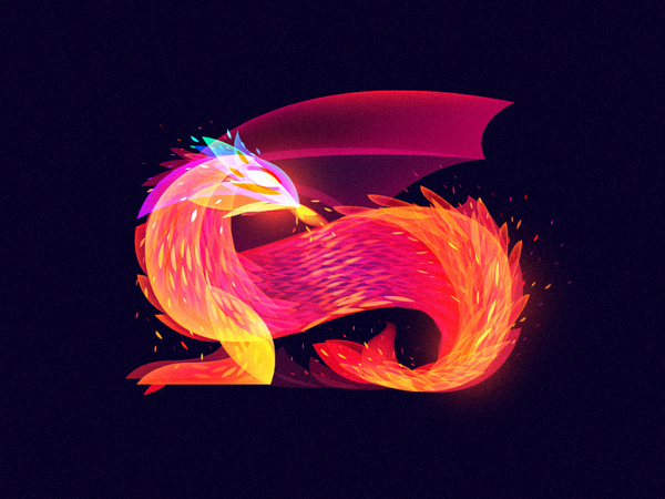 Fire Dragon 2 light fairytale dragon fire.png