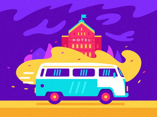 Travel Bus hotel travel car bus.png