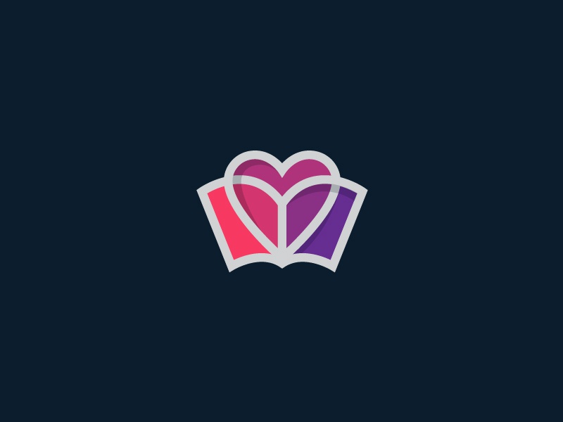 For Book Lovers booklovers book heart logo mark symbol.jpg