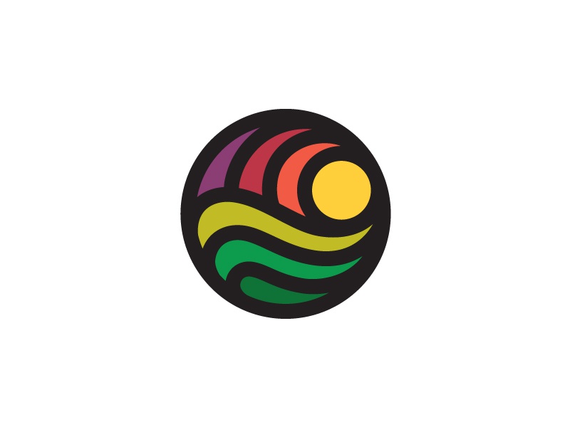 Sunset 2 abstract sunset sun logo symbol mark lineart line.jpg