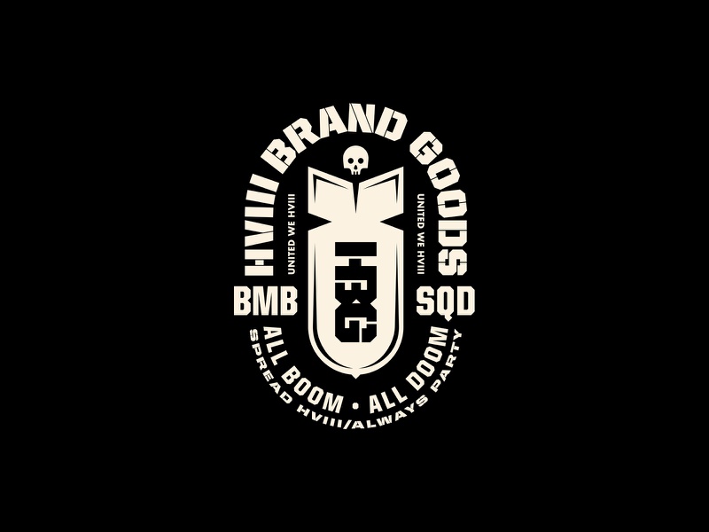 HVIII Brand Goods type illustration bomb skull training crossfit stren.jpg