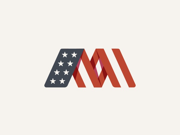 M Monogram typography logo monogram stars and stripes stripes stars fl.jpg