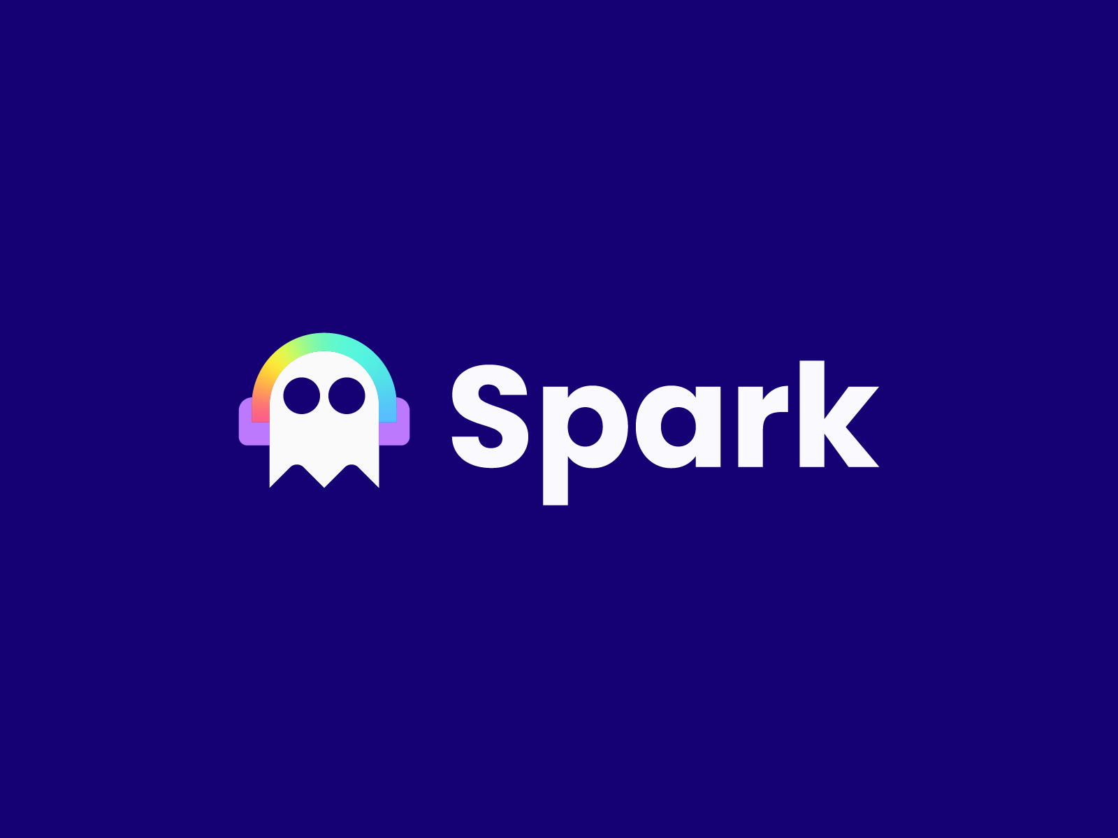 Ghost Logo, 24-Hour challenge behance dribbble adobe rainbow logo desi.png