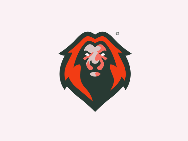 Lion Logo malmoo red illustrator identity sport branding lion animal l.png