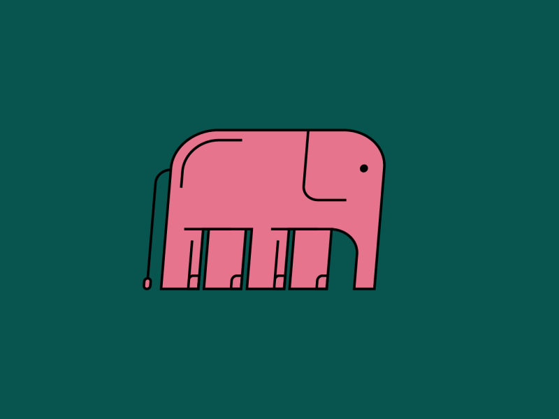Quick Elephant Illustration elephant logo animal animal design animal.png