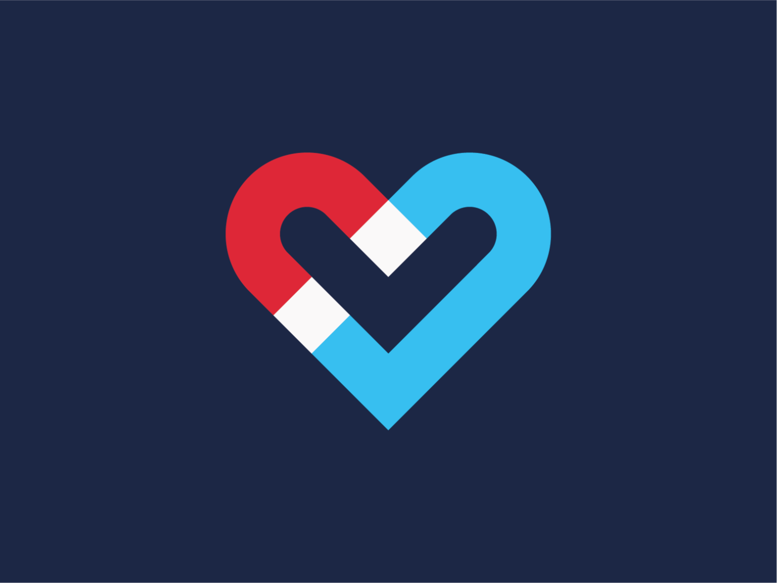 Magnet Heart Logo tech logo startup logo symbol logos logo designer lo.png